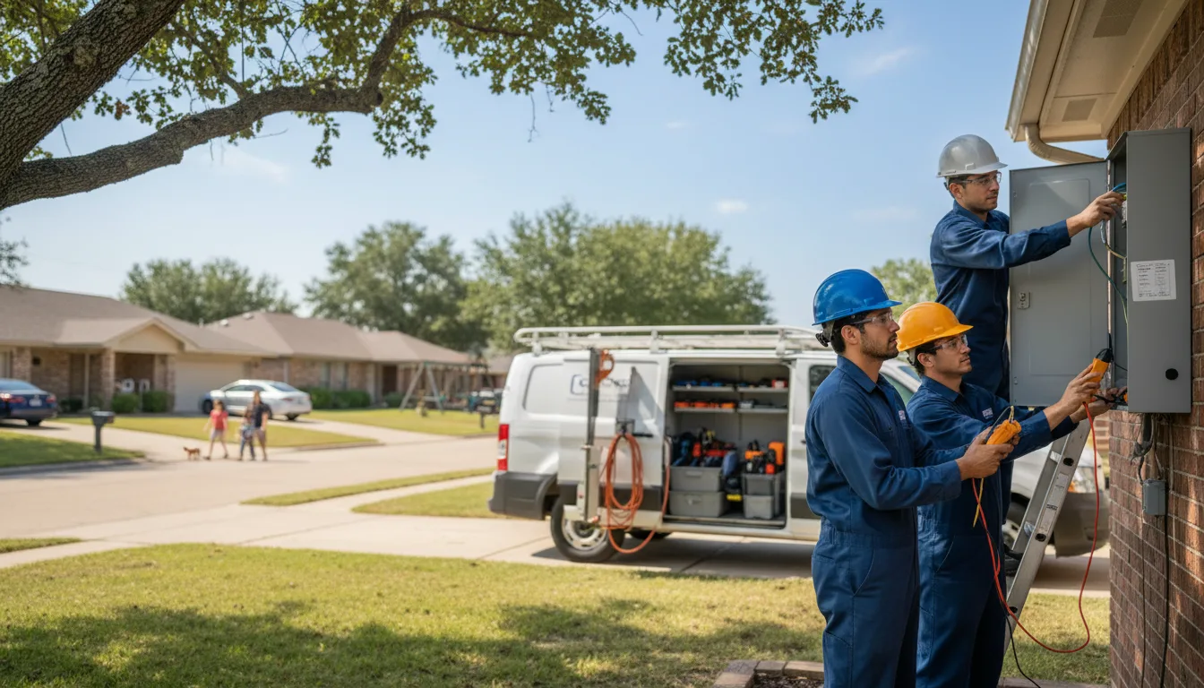 Certified electrician providing emergency electrical services in Byers, KS